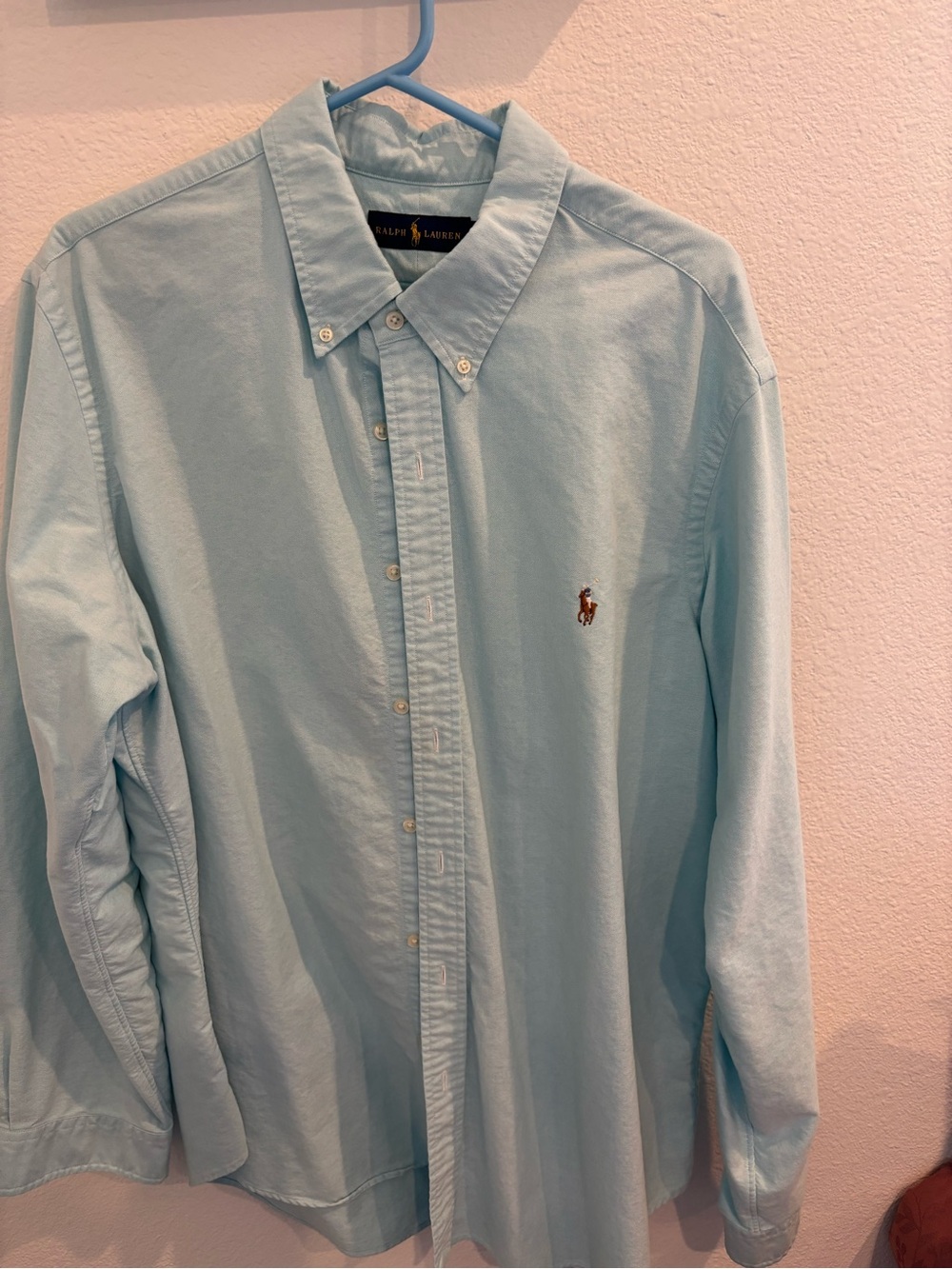 Ralph Lauren Light Blue Button-Down Oxford Shirt - Men's